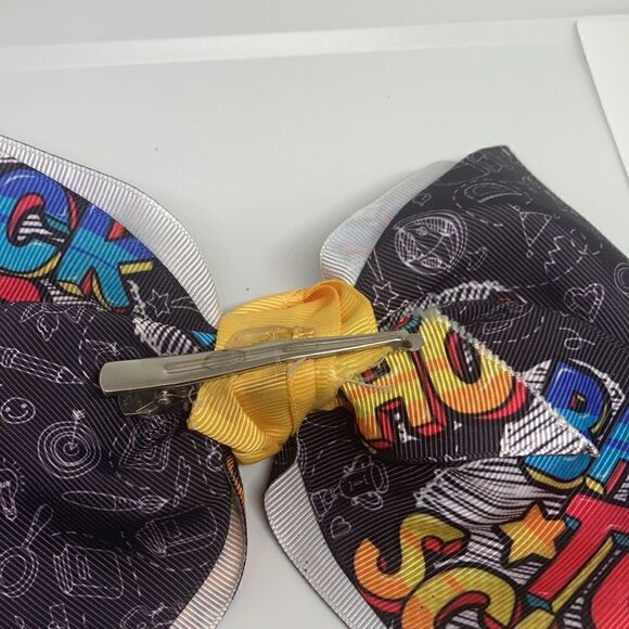 Back to school girls large hair bow - Picture 4 of 4